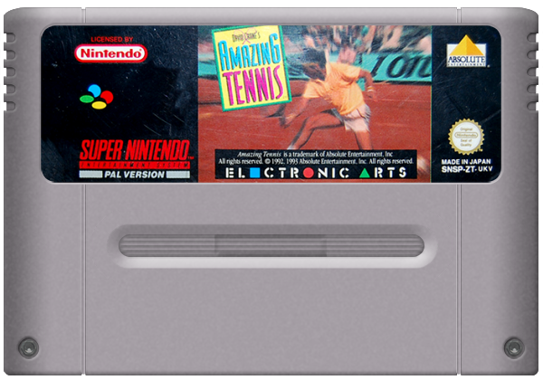 David Crane's Amazing Tennis media 7 for Super Nintendo